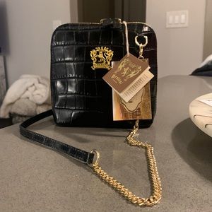 Pratesi Firenze real leather cross body bag from Italy-brand new, tags attached.